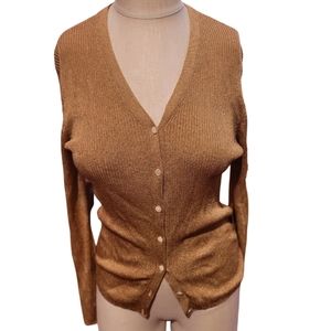 Ralph Lauren Gold Cardigan